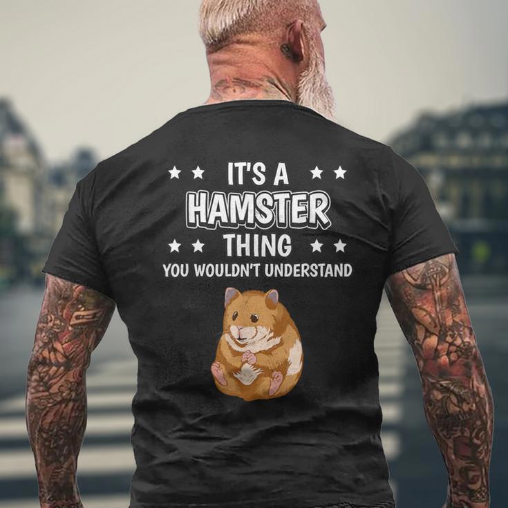 Ist So Ein Hamster Ding Lustiger Spruch Hamster T-Shirt mit Rückendruck Geschenke für alte Männer