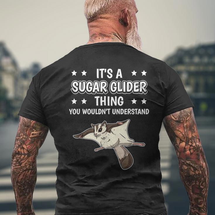 Ist So Ein Kurzkopfgleitbeutler Ding Spruch Sugar Glider T-Shirt mit Rückendruck Geschenke für alte Männer