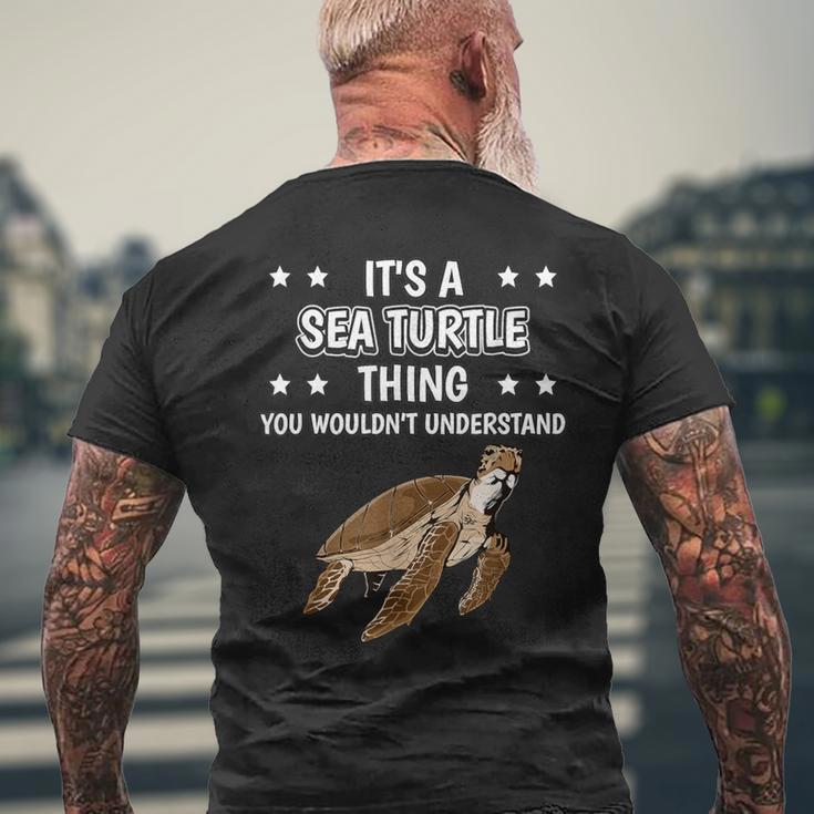 Ist So Ein Meeresschildkröte Ding Spruch Schildkröte T-Shirt mit Rückendruck Geschenke für alte Männer