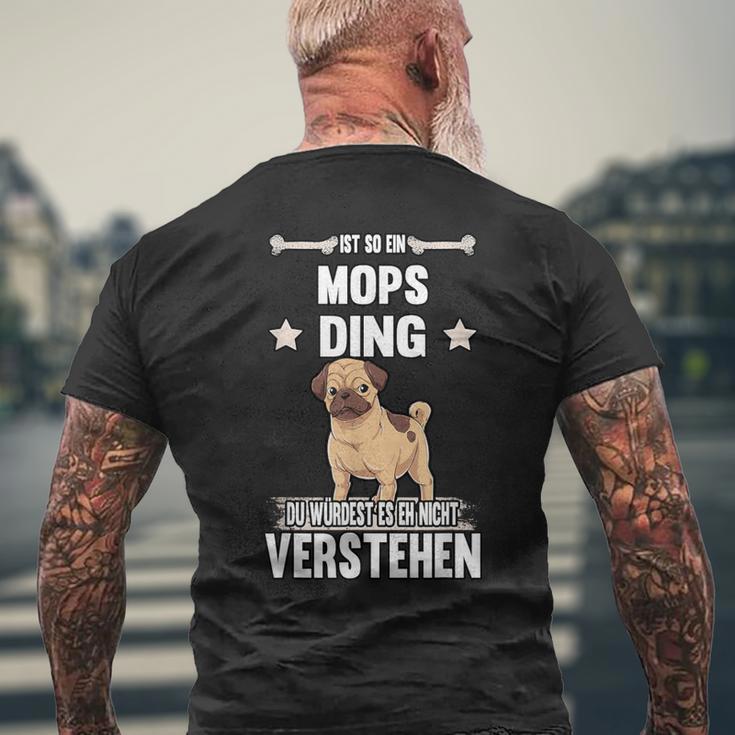 Ist So Ein Mops Ding Dog S T-Shirt mit Rückendruck Geschenke für alte Männer