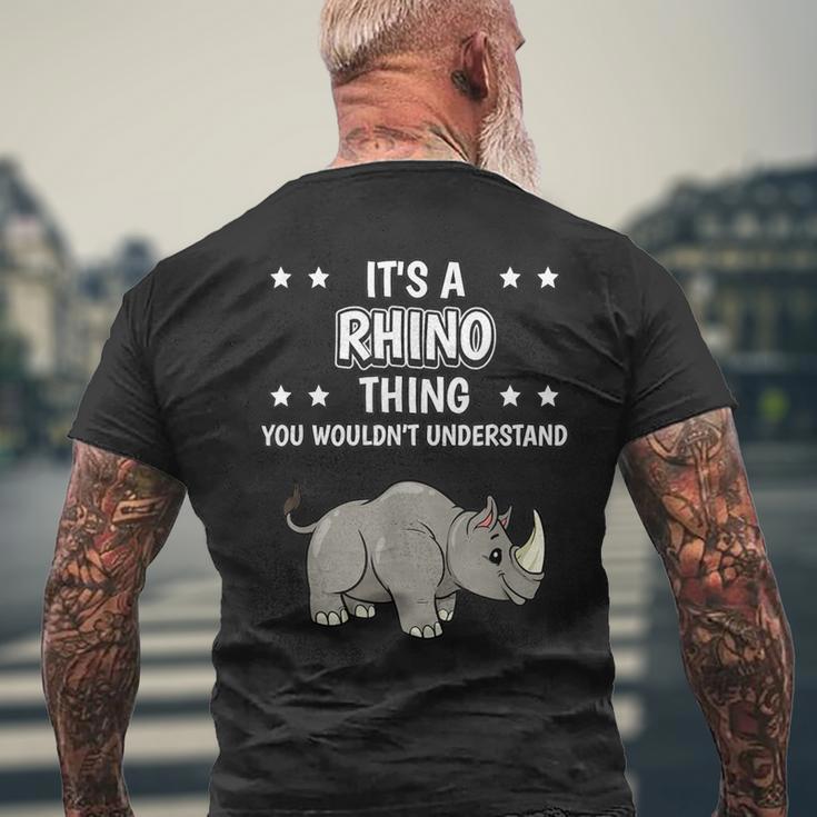 Ist So Ein Nashorn Ding Lustiger Spruch Nashörner T-Shirt mit Rückendruck Geschenke für alte Männer