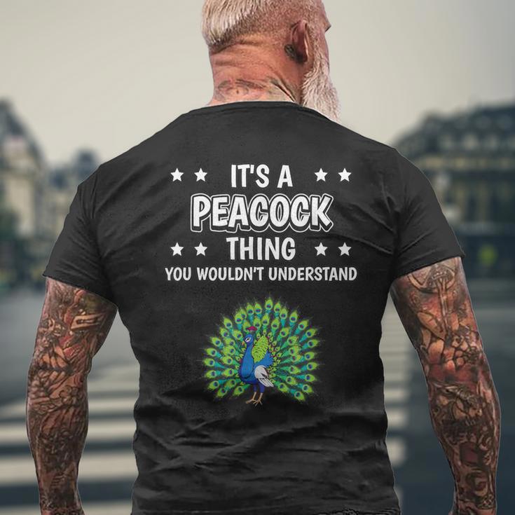 Ist So Ein Pfau Ding Lustiger Spruch Pfaue T-Shirt mit Rückendruck Geschenke für alte Männer