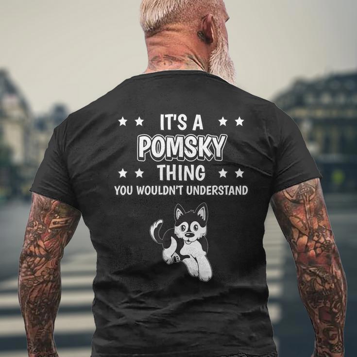 Ist So Ein Pomsky Ding Lustiger Spruch Pomskys T-Shirt mit Rückendruck Geschenke für alte Männer