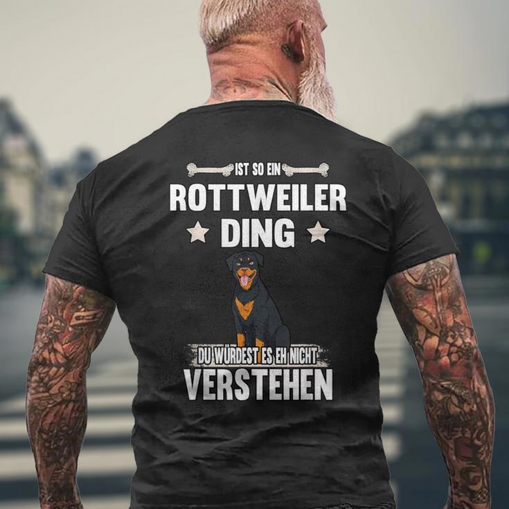 Ist So Ein Rottweiler Ding Hund Saying T-Shirt mit Rückendruck Geschenke für alte Männer