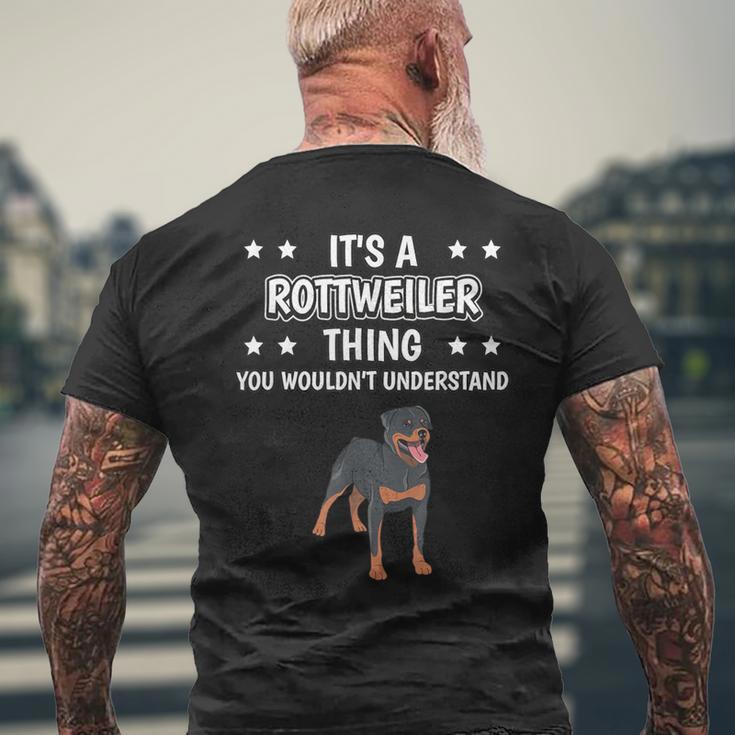 Ist So Ein Rottweiler Ding Lustiger Spruch Rottweiler T-Shirt mit Rückendruck Geschenke für alte Männer