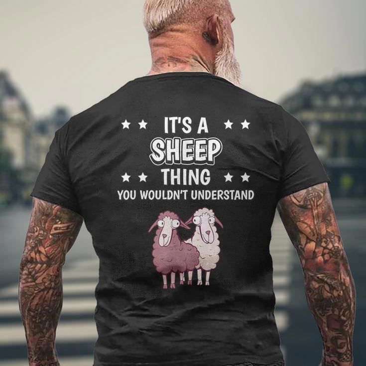 Ist So Ein Schaf Ding Lustiger Spruch Schafe T-Shirt mit Rückendruck Geschenke für alte Männer