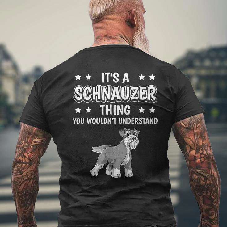 Ist So Ein Schnauzer Ding Lustiger Spruch Schnauzer T-Shirt mit Rückendruck Geschenke für alte Männer