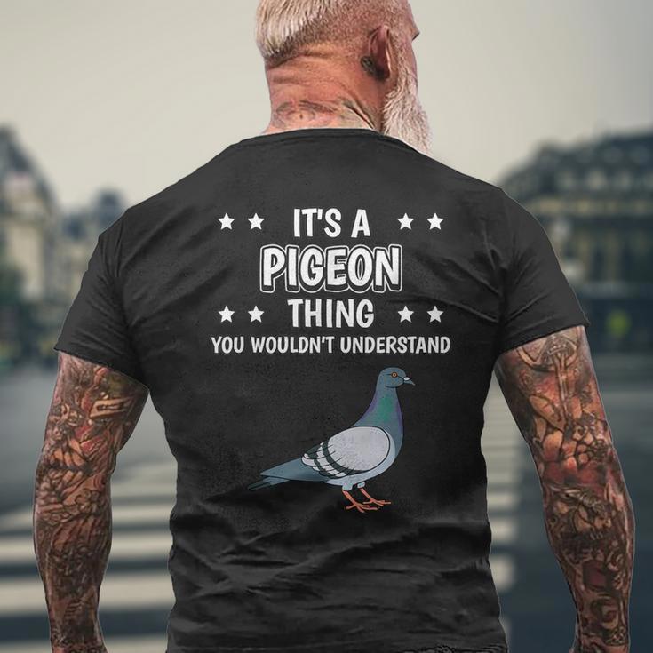 Ist So Ein Taube Ding Lustiger Spruch Tauben T-Shirt mit Rückendruck Geschenke für alte Männer