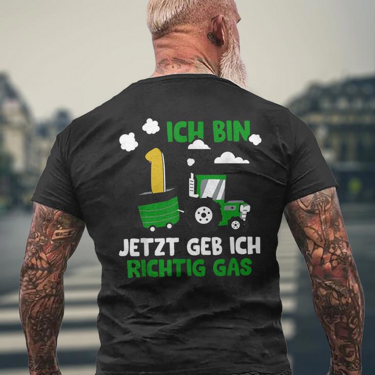 Jetzt Geb Ich Richtig Gas 1St Birthday Boy Tractor S T-Shirt mit Rückendruck Geschenke für alte Männer