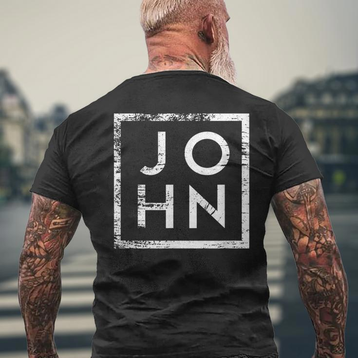 John Minimalism T-Shirt mit Rückendruck Geschenke für alte Männer