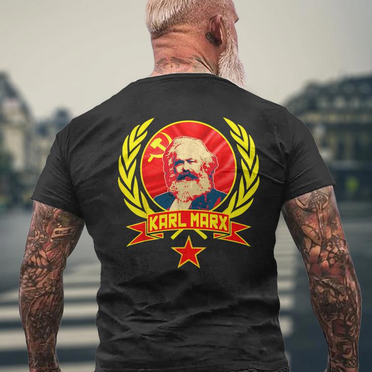 Karl Marx Soviet Communism Propaganda T-Shirt mit Rückendruck Geschenke für alte Männer