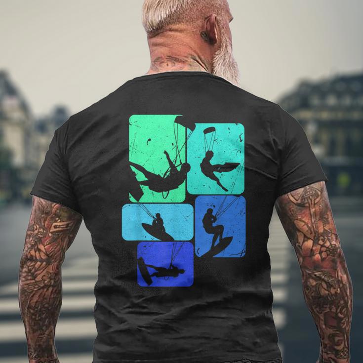 Kitesurfing For Kitesurfers Retro Kitesurf T-Shirt mit Rückendruck Geschenke für alte Männer