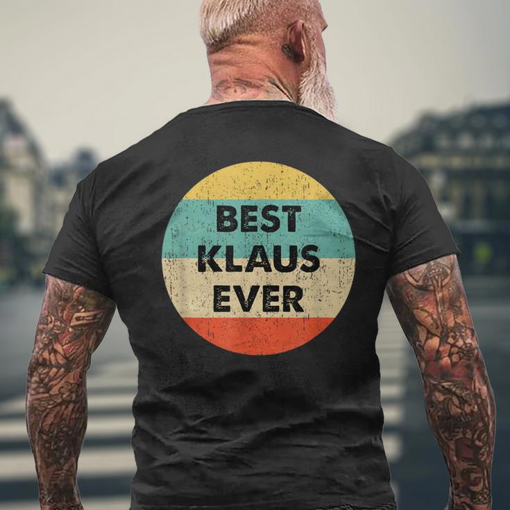 Klaus First Name T-Shirt mit Rückendruck Geschenke für alte Männer