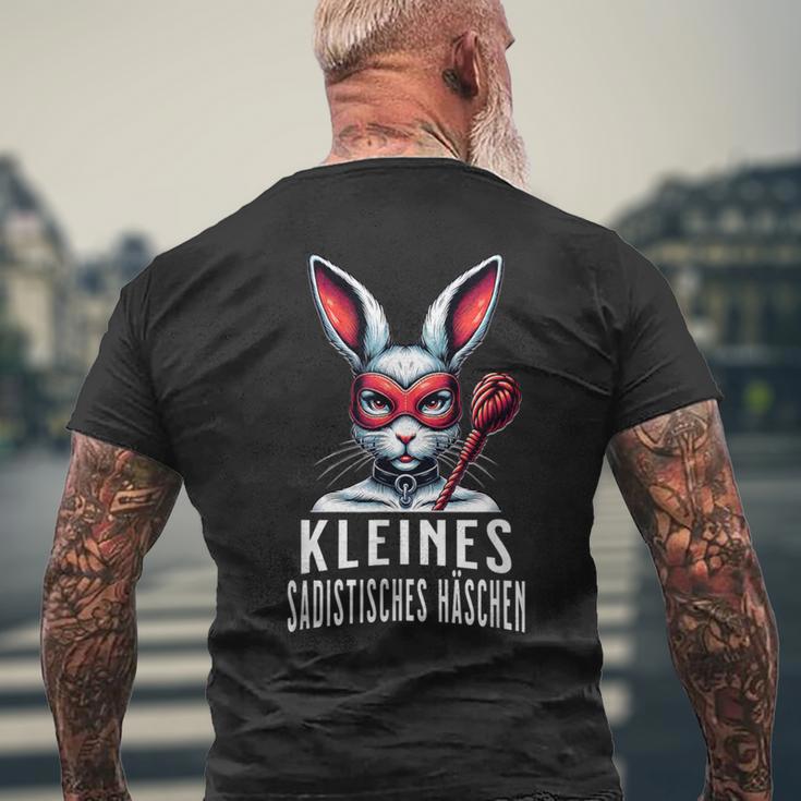 Kleines Häschen Lustiges Hobby Motiv T-Shirt mit Rückendruck Geschenke für alte Männer