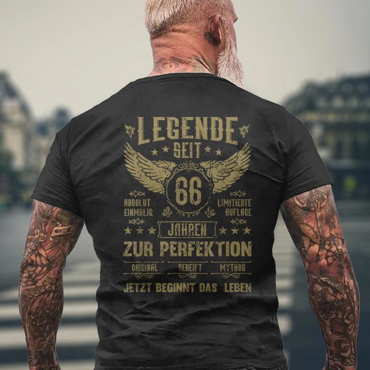 Legende Seit 66 Jahren 66Th Birthday S T-Shirt mit Rückendruck Geschenke für alte Männer