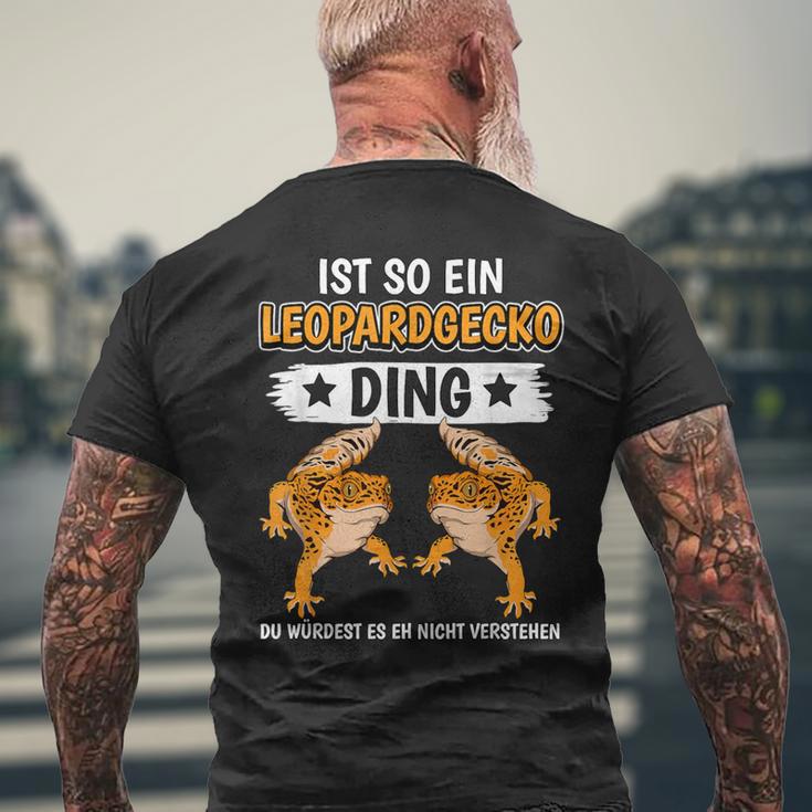 Leopard Geckos Ist So Ein Leopardgecko Ding Leopard Gecko T-Shirt mit Rückendruck Geschenke für alte Männer