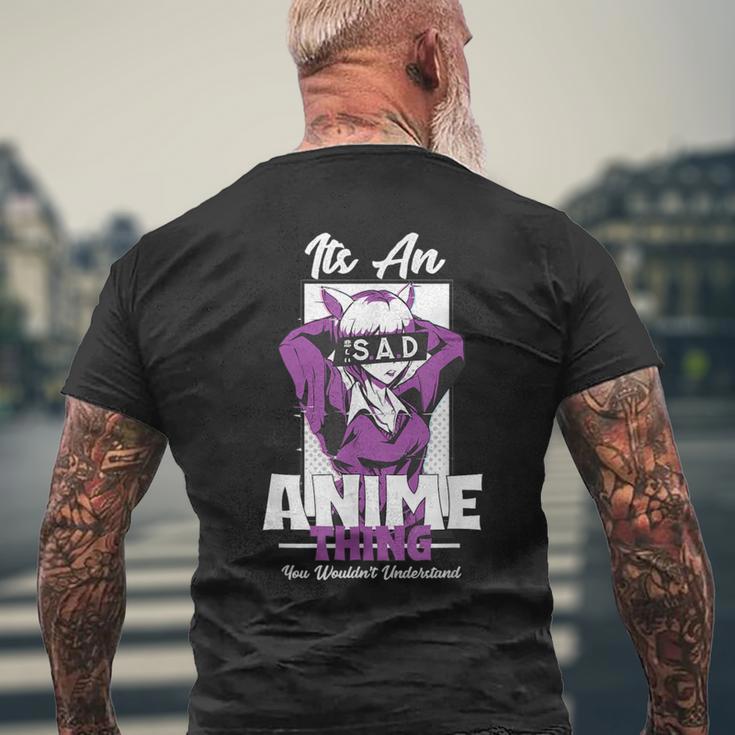 Manga Otaku Liebhaber Ist Ein Anime-Ding Japanisch Kawaii T-Shirt mit Rückendruck Geschenke für alte Männer