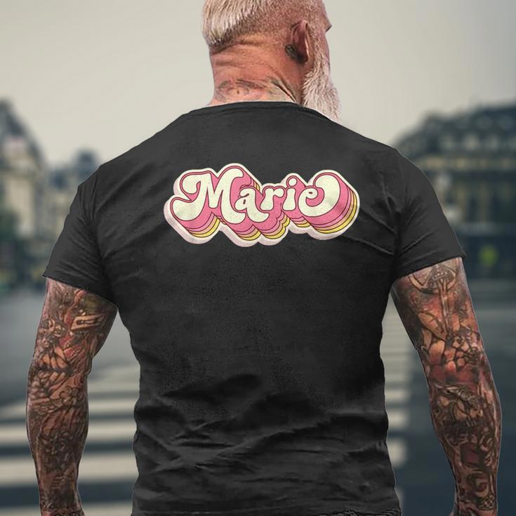 Marie Name Personalised First Name Surname T-Shirt mit Rückendruck Geschenke für alte Männer