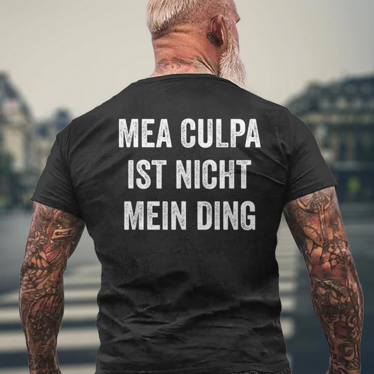 Mea Culpa Ist Nicht Mein Ding S T-Shirt mit Rückendruck Geschenke für alte Männer