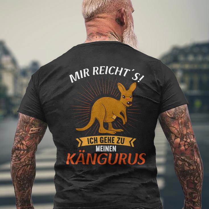 Mir Reichts Ich Gehe Zu Meinen Kängurus Kangaroo T-Shirt mit Rückendruck Geschenke für alte Männer