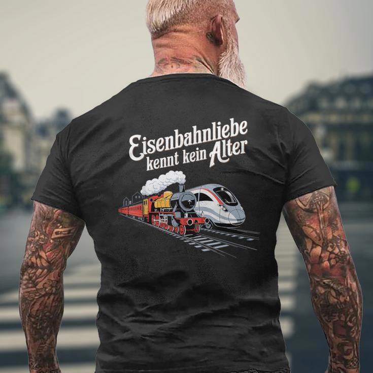 Model Railway Saying Eisenbahn Liebe Damplok Modellbau T-Shirt mit Rückendruck Geschenke für alte Männer