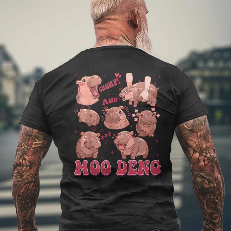 Moo Deng 2024 Moo Deng Moo Deng Cute Hippo T-Shirt mit Rückendruck Geschenke für alte Männer