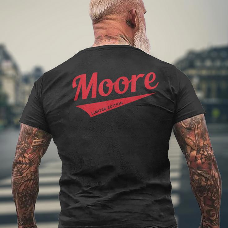 Moore Limited Edition Pärchen Nachname T-Shirt mit Rückendruck Geschenke für alte Männer