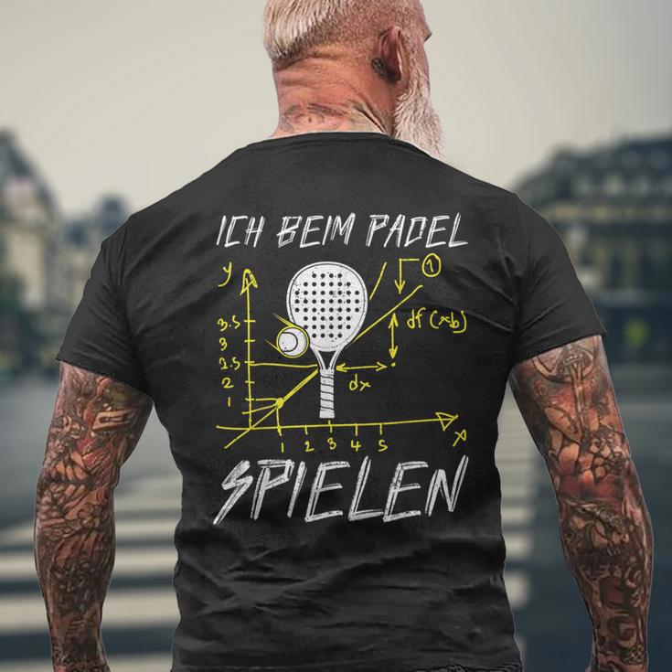 Padel Tennis Padel T-Shirt mit Rückendruck Geschenke für alte Männer