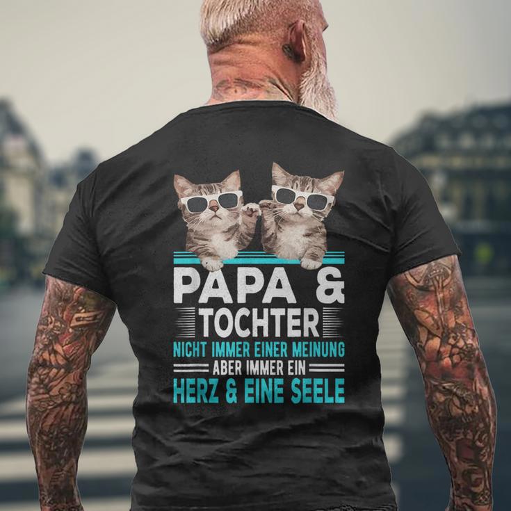 Papa Und Tochter Herz Und Eine Seele Partner Look T-Shirt mit Rückendruck Geschenke für alte Männer