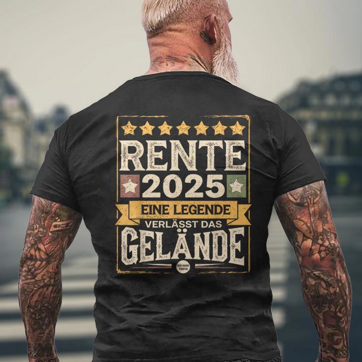 Pensioner Eine Legende Geht In Rente 2025 Ruhestand T-Shirt mit Rückendruck Geschenke für alte Männer