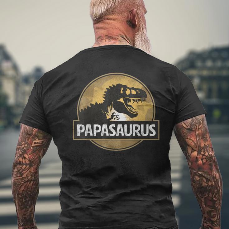 Père Fils Partenaire Papasaurus T-Rex Dinosaur T-Shirt mit Rückendruck Geschenke für alte Männer