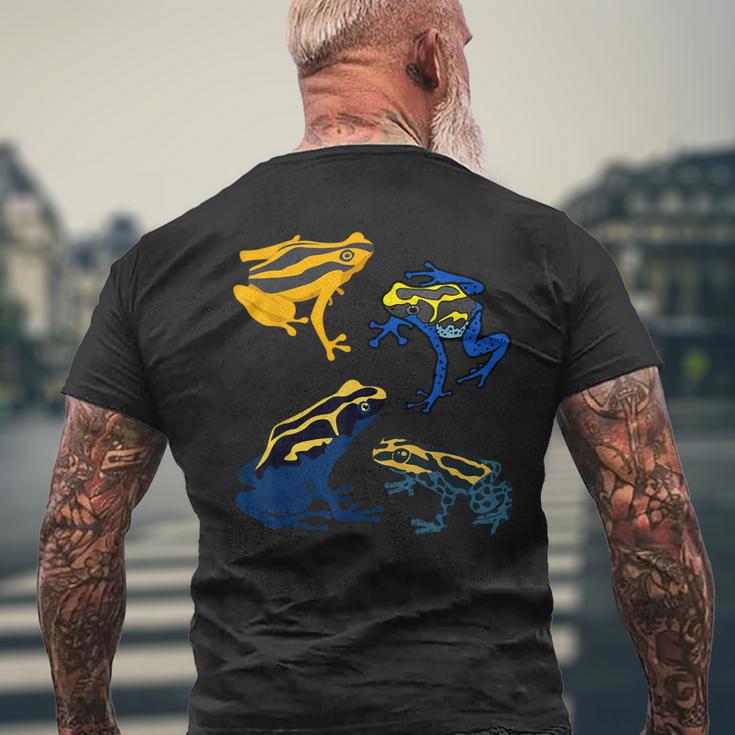 Pfeilgiftfrosch Baumsteigerfrösche Dendrobatidae Blue Cool T-Shirt mit Rückendruck Geschenke für alte Männer