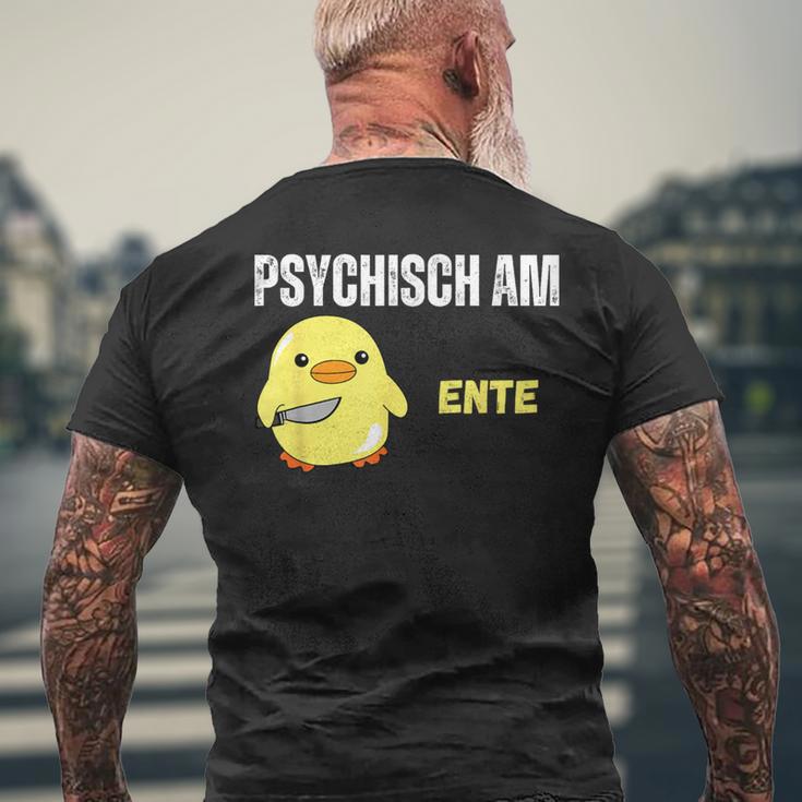 Psychisch Am Ente Lustiges T-Shirt mit Rückendruck Geschenke für alte Männer