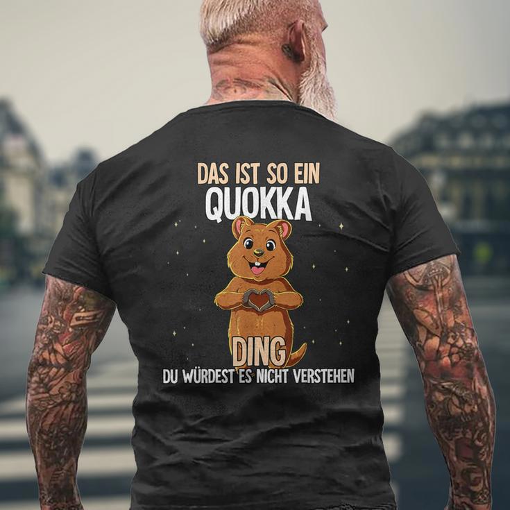 Quokka T-Shirt mit Rückendruck Geschenke für alte Männer