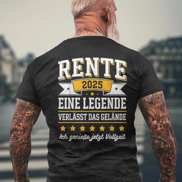 Rente 2025 Rentner 2025 Renteneintritt 2025 T-Shirt mit Rückendruck Geschenke für alte Männer