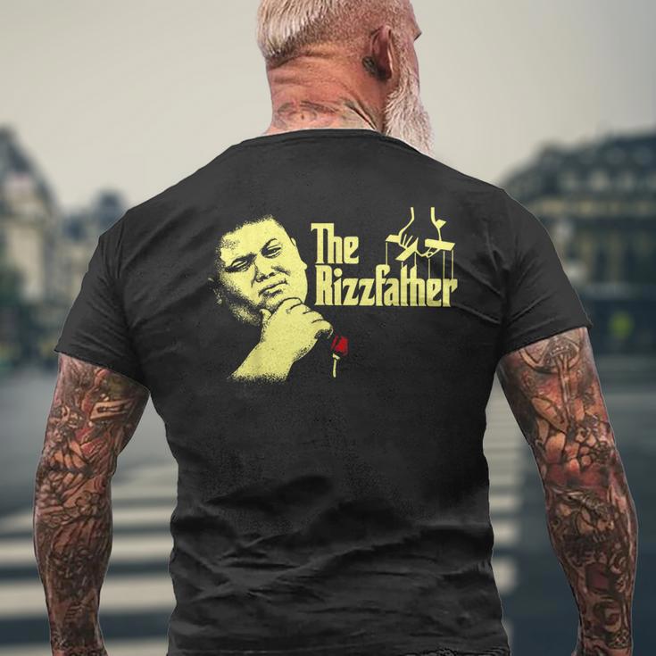 The Rizzfather The Rizzler Godfather Meme Men's T-shirt Back Print | Mazezy