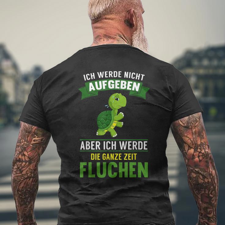 Running Ich Werde Nicht Abgeben Jogging Marathon Hiking T-Shirt mit Rückendruck Geschenke für alte Männer