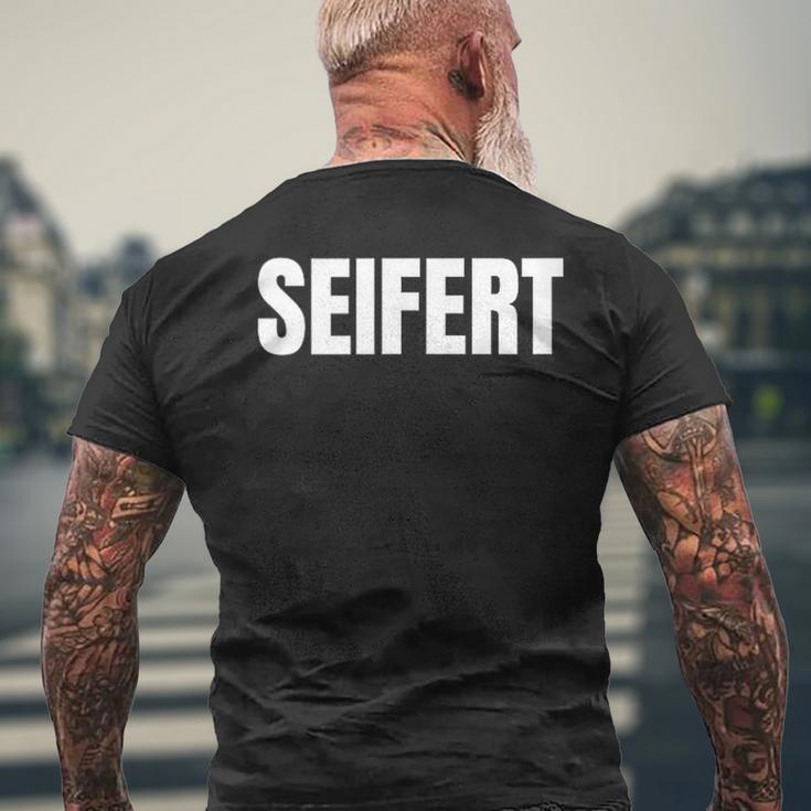 Seifert Nachname Familie Team Ehe Familienfeier T-Shirt mit Rückendruck Geschenke für alte Männer