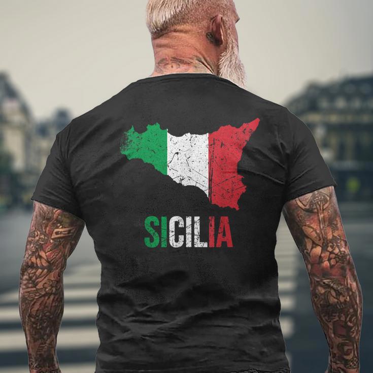 Sicilia Bella Italia Sicily T-Shirt mit Rückendruck Geschenke für alte Männer