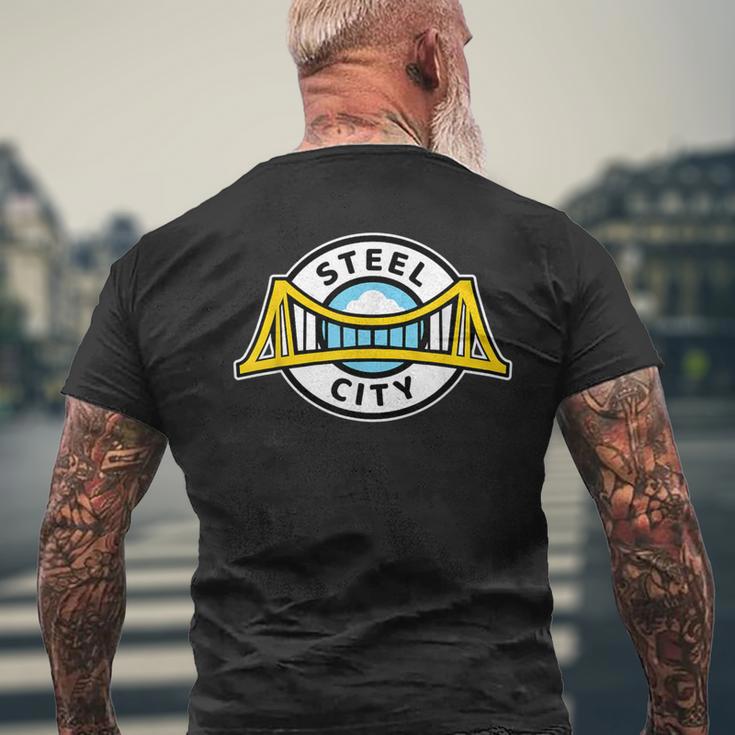 Sl City Pittsburgh Logo Der Stadt Der Brücken T-Shirt mit Rückendruck Geschenke für alte Männer