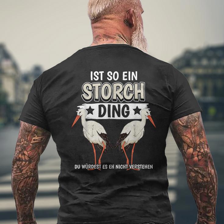 Storcheogel Sachen Ist So Ein Stork Ding Stork T-Shirt mit Rückendruck Geschenke für alte Männer