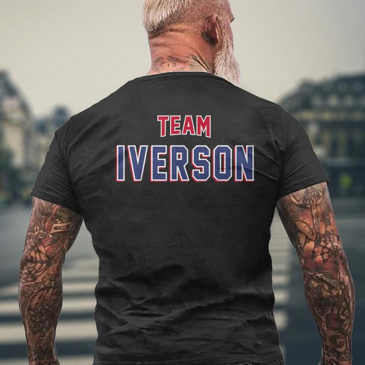 Team Iverson Last Name Proud Family Last Name T-Shirt mit Rückendruck Geschenke für alte Männer