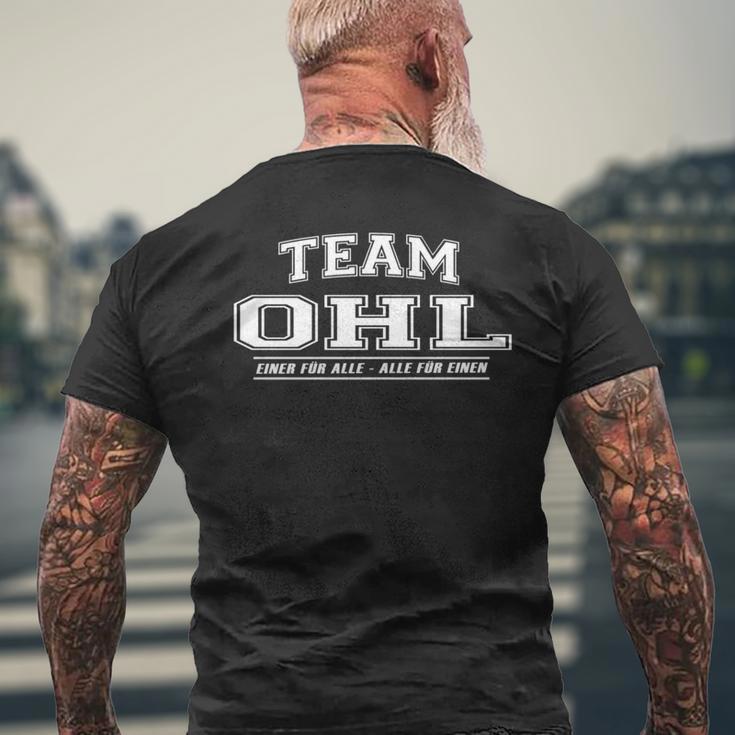 Team Ohl Proud Family Last Name Long-Sleeved T-Shirt mit Rückendruck Geschenke für alte Männer