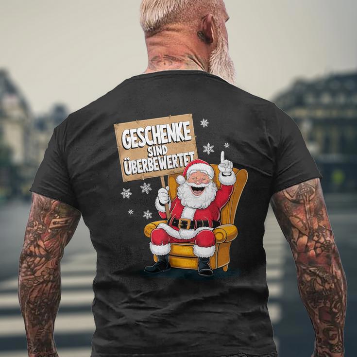 Weihnachtsgeschenke Lustig Spruch Weihnachten Sprüche Fun T-Shirt mit Rückendruck Geschenke für alte Männer