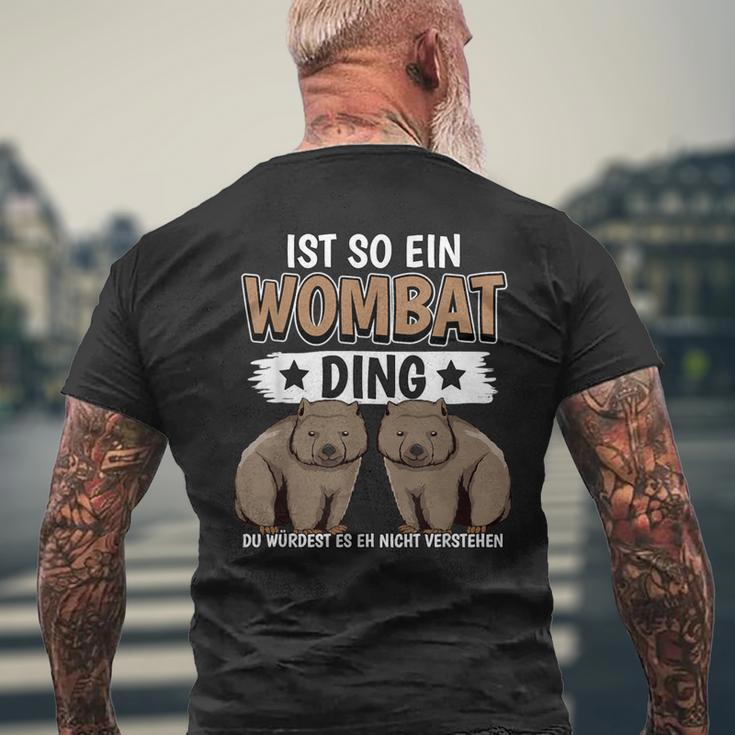 Wombats Australia Sachen Ist Such A Wombat Ding Wombat S T-Shirt mit Rückendruck Geschenke für alte Männer