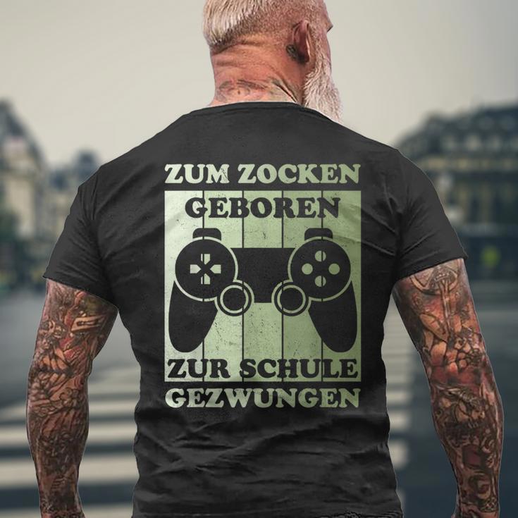 Zum Zocken Geboren Kinder Gamer Gamer Gamer Idea T-Shirt mit Rückendruck Geschenke für alte Männer