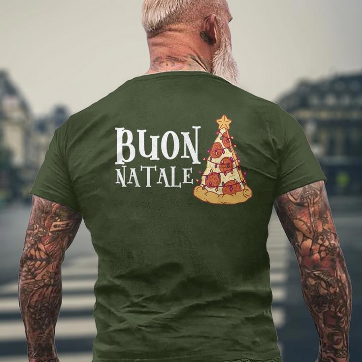 Buon Natale Christmas Italy Pizza T-Shirt mit Rückendruck Geschenke für alte Männer