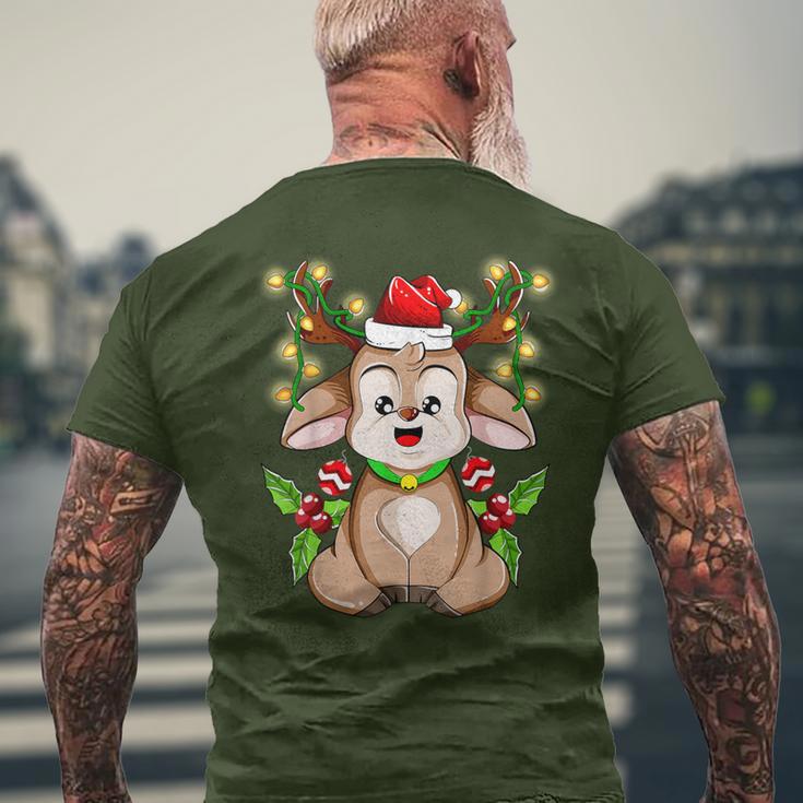 Christmas Cute Reindeer Christmas T-Shirt mit Rückendruck Geschenke für alte Männer