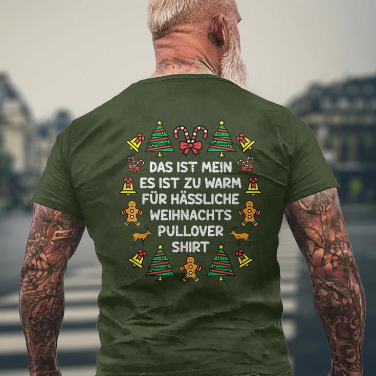 Das Ist Mein Es Ist Zu Warm Für Ugly Christmas T-Shirt mit Rückendruck Geschenke für alte Männer