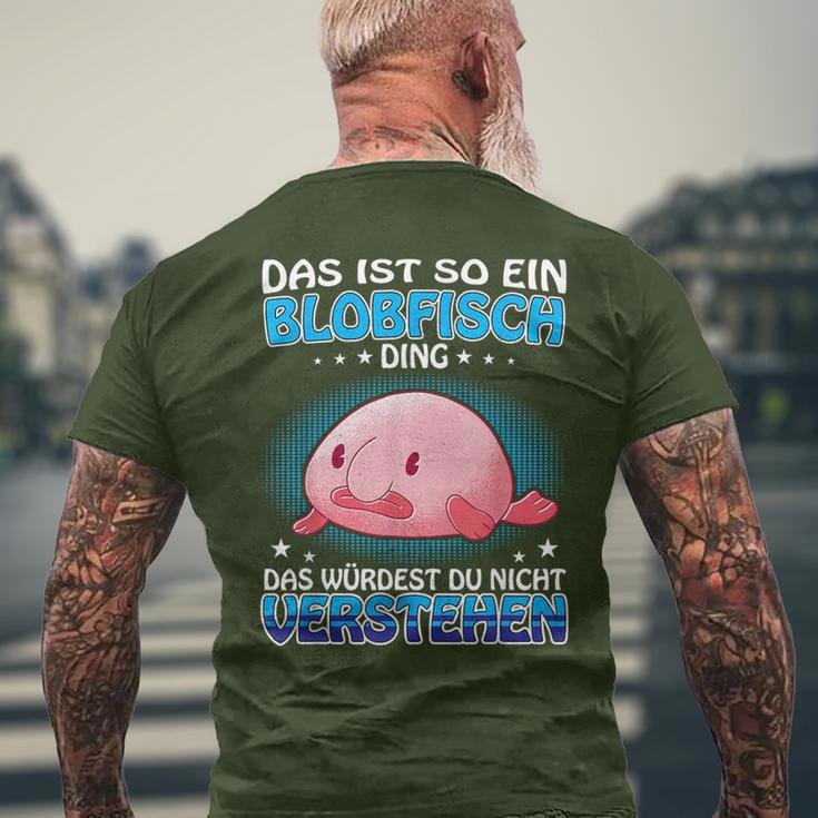 Das Ist So Ein Blobfisch Ding Ugly Blobfisch T-Shirt mit Rückendruck Geschenke für alte Männer